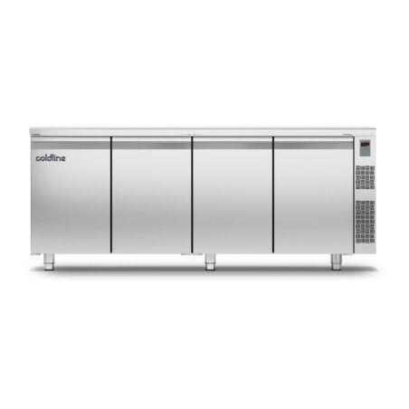 Table négative sans groupe 4 Portes 480L P600 GN1/1 Sans plan travail