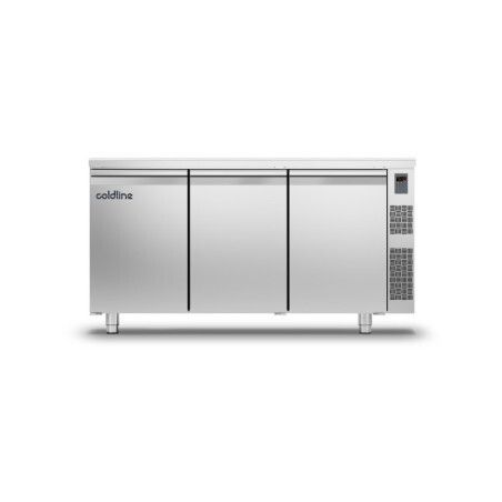 Table positive sans groupe 3 Portes 415L P700 GN1/1 Plan travail