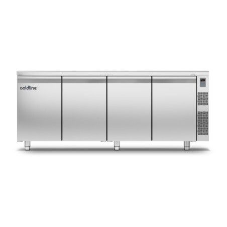 Table positive sans Groupe 4 Portes 480L P600 GN1/1 Plan travail adossé