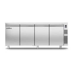 Table positive sans Groupe 4 Portes 560L P700 GN1/1 Plan travail adossé