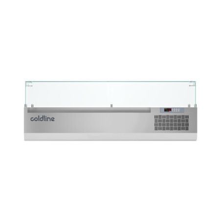 Vitrine réfrigérée positive pour bacs GN 1/3 Lg 1450mm