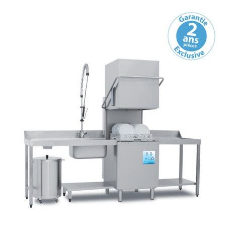 Lave vaisselle Capot 500x500mm Ouverture 450mm Cde mécanique