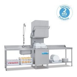 Lave vaisselle Capot 500x500mm Ouverture 450mm Cde électro