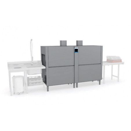 Tunnels lavage 500x500mm Hutil 450mm 3 Fonctions 5 programmes