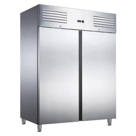 Armoire froide positive Net 1400L Ext Inox 2 portes pleines Groupe Logé