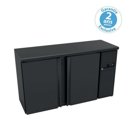 Arrière-bars skinplate Int Inox Groupe logé 2 portes pleines 349L