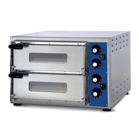 Four à pizza 2 chambres 2 pizzas D34mm Cde mécanique
