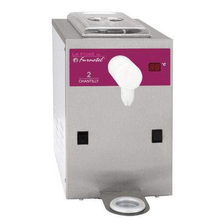 Machine à Chantilly Cde mécaniques 100L/heure Bac 2L