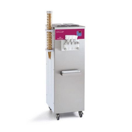 Machine à glace Débits intensifs 3 Becs 3 Parfums 27L/h Alim pompe