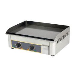 Plaque Lisse à snacker électrique 2 zones de chauffe Emaillée