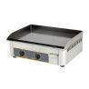 Plaque Lisse à snacker électrique 2 zones de chauffe Emaillée