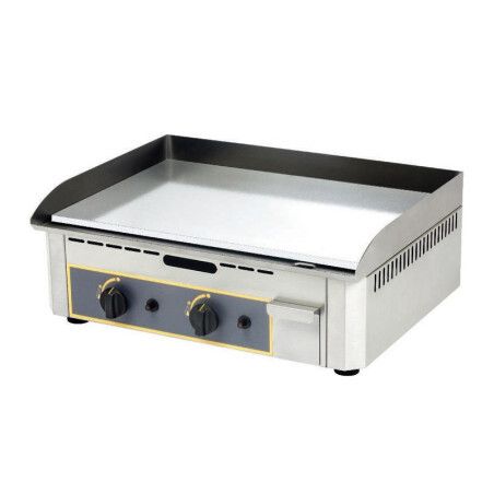 Plaque Lisse à snacker gaz 2 zones de chauffe Emaillée