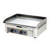 Plaque Lisse à snacker gaz 2 zones de chauffe Emaillée