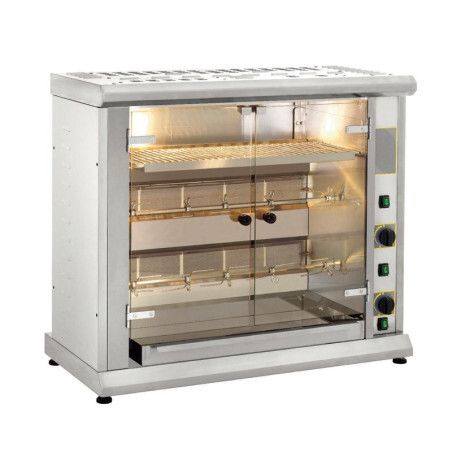 Rôtissoire à 2 broches électrique 8 poulets