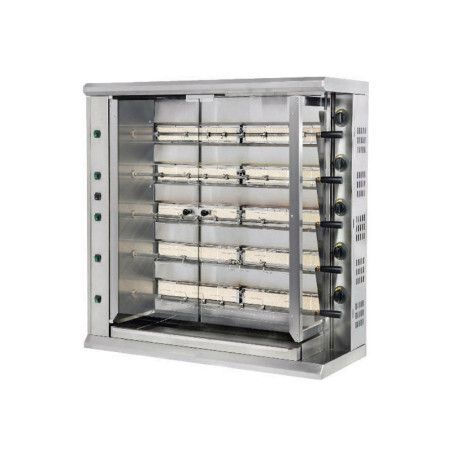 Rôtissoire gaz de marché grande capacité 30 poulets