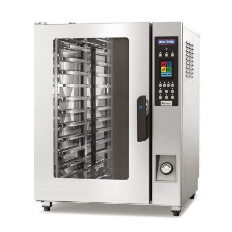 Four mixte à injection directe 10 niv GN1/1 Cde électroniques programmables à écran tactile P12 kW