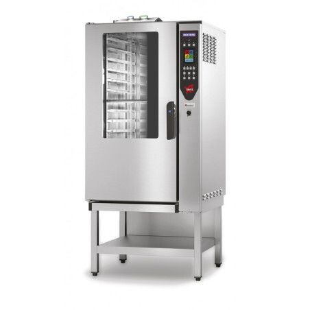 Four mixte à injection directe 15 niv GN1/1 Cde électroniques programmables à écran tactile P18 kW