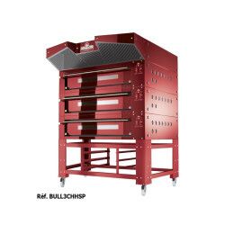 Four à pizza 1 chambre 12 pizzas D30mm ou 9 pizzas D35mm Support acier inox