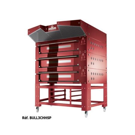 Four à pizza 1 chambre 12 pizzas D30mm ou 9 pizzas D35mm Support acier inox