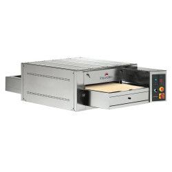 Four à pizza convoyeur Largeur 450mm 1 chambre Tapis pierre réfractaire