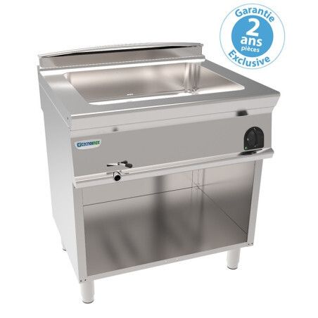 Bain-marie GN2/1 électrique sur Placard ouvert Gamme 700