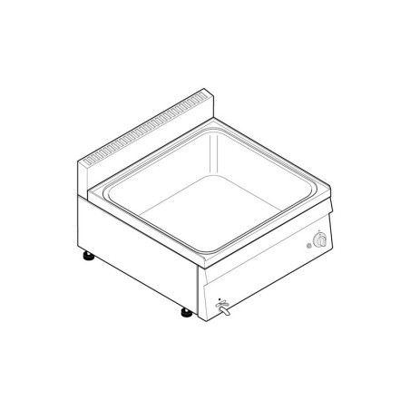 Bain-marie GN2/1 gaz à Poser Gamme 600