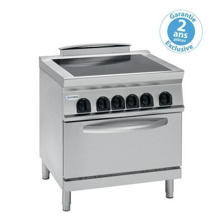 Fourneau dessus électrique sur four statique électrique GN2/1 4 plaques vitros Gamme 700