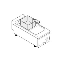 Friteuse électrique 8L Gamme 700 Largeur 400
