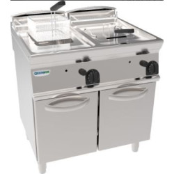 Friteuse électrique sur coffre 2x13L Cde électroniques Gamme 700