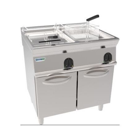 Friteuse électrique sur coffre 2x17L Cde électroniques Gamme 700