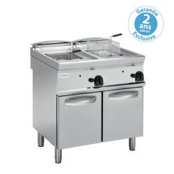 Friteuse gaz avec tuyères traversantLa cuve 2x13L Gamme 700