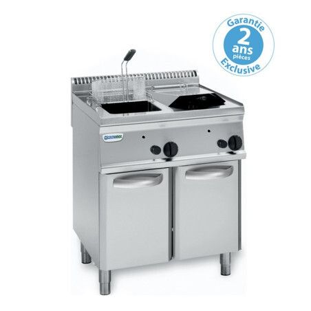 Friteuse sur coffre électrique 2x14L Cde mécaniques Gamme 700