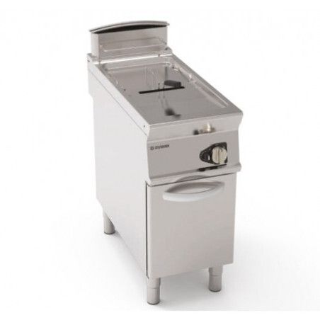 Friteuse sur coffre gaz avec cuve en V 17L Gamme 900