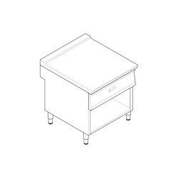 Plan de travail sur Placard ouvert Double avec tiroir Gamme 900