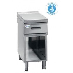 Plan de travail sur Placard ouvert Simple avec tiroir Gamme 700