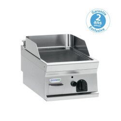 Plaque à snacker électrique Lisse chromée à Poser Simple 353x564mm Gamme 700