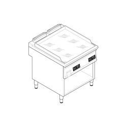 Plaque à snacker électrique Lisse sur Placard ouvert Double Cde électroniques Gamme 700