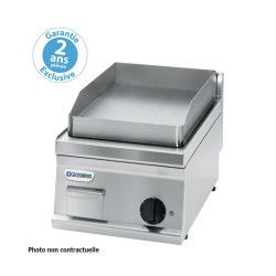 Plaque à snacker gaz Lisse chromée 346x564mm Gamme 700