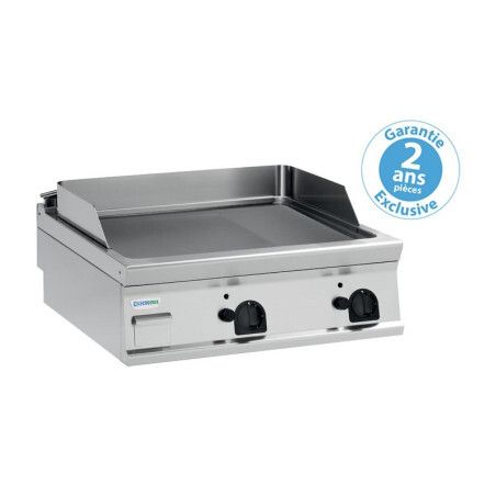 Plaque à snacker gaz lisse à Poser Double 740x690mm Gamme 900