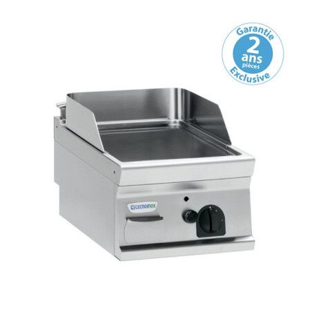 Plaque à snacker gaz rainurée à Poser Simple 353x564mm Gamme 700