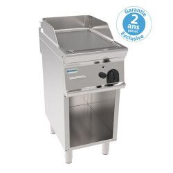 Plaque à snacker gaz rainurée sur Placard ouvert Simple 353x564mm Gamme 700