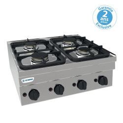 Plaque de cuisson Top 4 feux vifs gaz Gamme 600