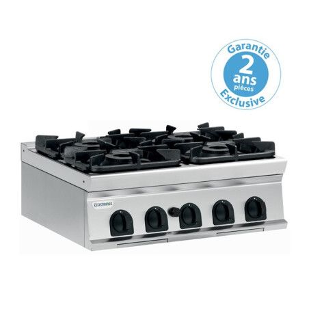 Plaque de cuisson Top 4 feux vifs gaz Gamme 700 Largeur 800