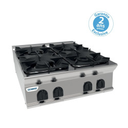 Plaque de cuisson Top 4 feux vifs gaz Gamme 900