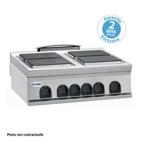 Plaque de cuisson électrique 2 plaques carrées Gamme 900 à poser