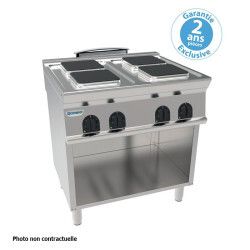 Plaque de cuisson électrique 6 plaques carrées Gamme 900 sur placard