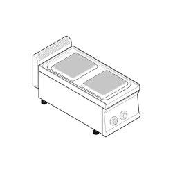 Plaque de cuisson électrique à Poser 2 plaques carrées Gamme 700 Largeur 350
