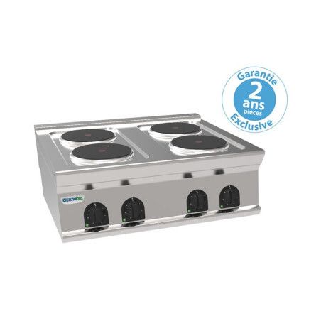 Plaque de cuisson électrique à Poser 4 plaques rondes Gamme 700 Largeur 800