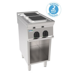 Plaque de cuisson électrique sur Placard ouvert 2 plaques carrées Gamme 700