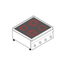 Plaque de cuisson électrique vitrocéramique 4 plaques Gamme 600